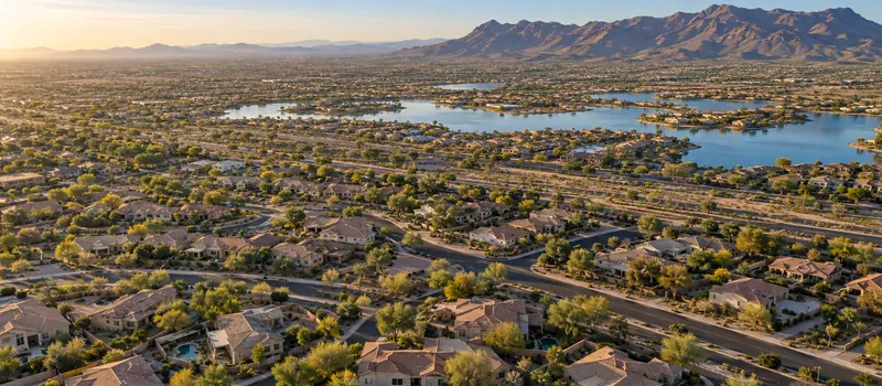 Aerial view of Goodyear, AZ