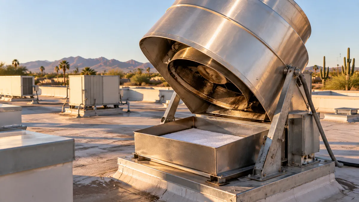 Rooftop Grease Containment and Hinge Kits by Cleaning Resource Center